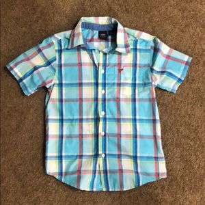 3/$25 Polo button up shirt boys lg 10/12